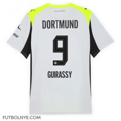 Camiseta Borussia Dortmund Serhou Guirassy #9 Visitante Equipación 2025-26 manga corta Camiseta Borussia Dortmund Serhou Guirassy #9 Visitante Equipación 2025-26 manga corta